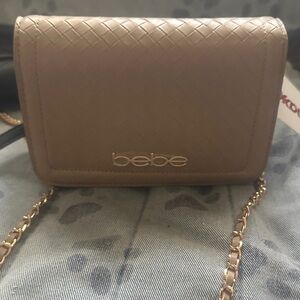 bebe nude  Crossbody with Gold Chain